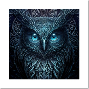 Blue Owl Posters and Art